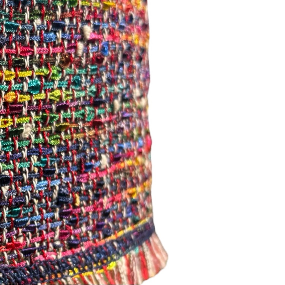 Escada Vibrant Multicolor Rainbow Pencil Skirt | S - Picture 11 of 12